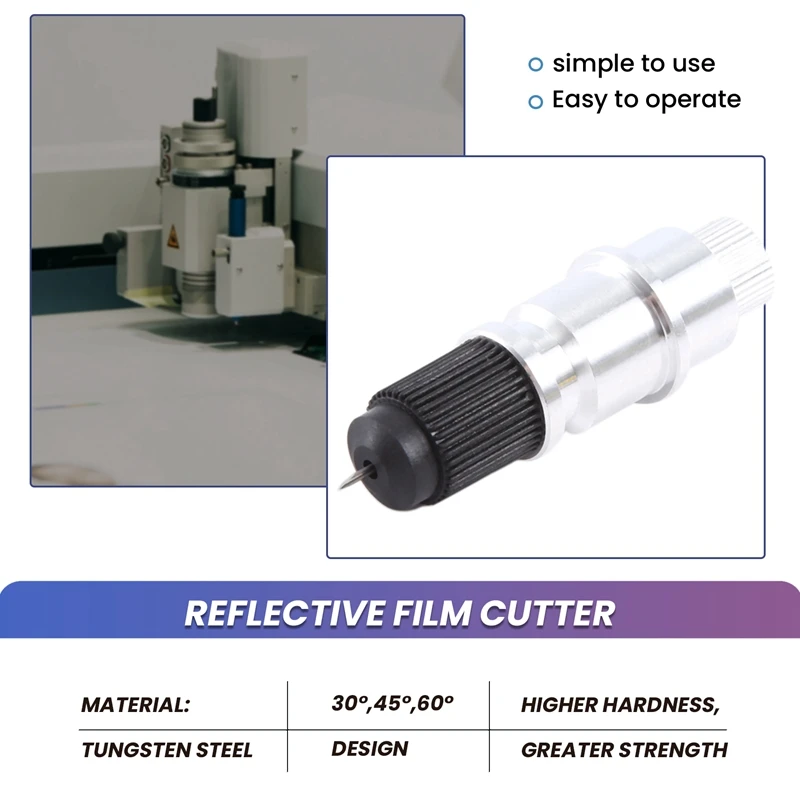 Blade Holder Base With 18Pcs Cutting Blades (30/45/60 Degree) For Silhouette Cameo 1 2 3/Portrait/Curio/Graphtec 6000/Ce 5000-60