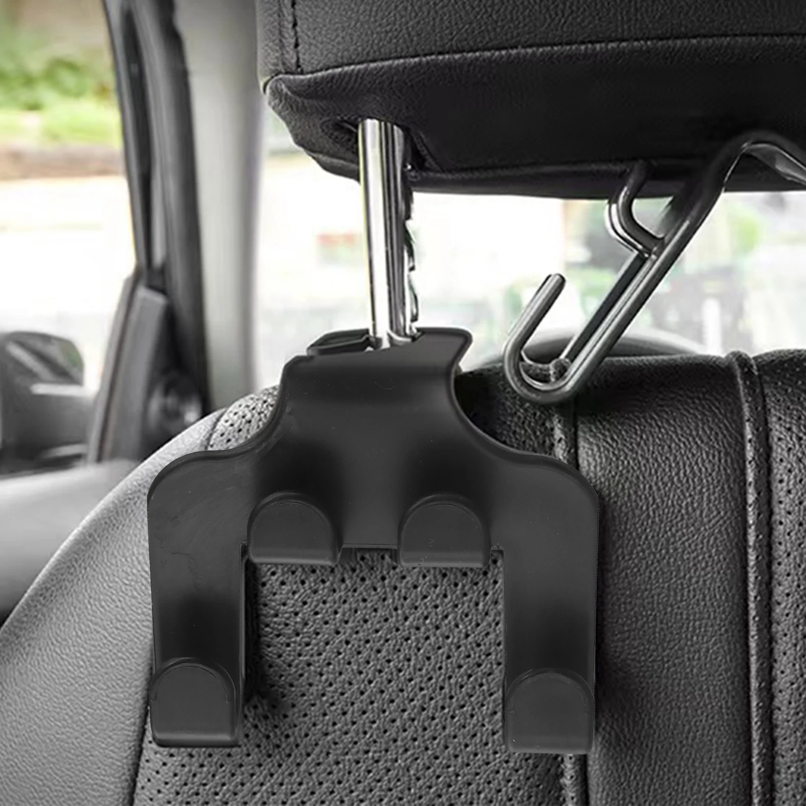 Car Organizer Hook Phone Holder Hook Sturdy And Reliable Versatile Accessory 2-in-1 Design For All Types Of Cars