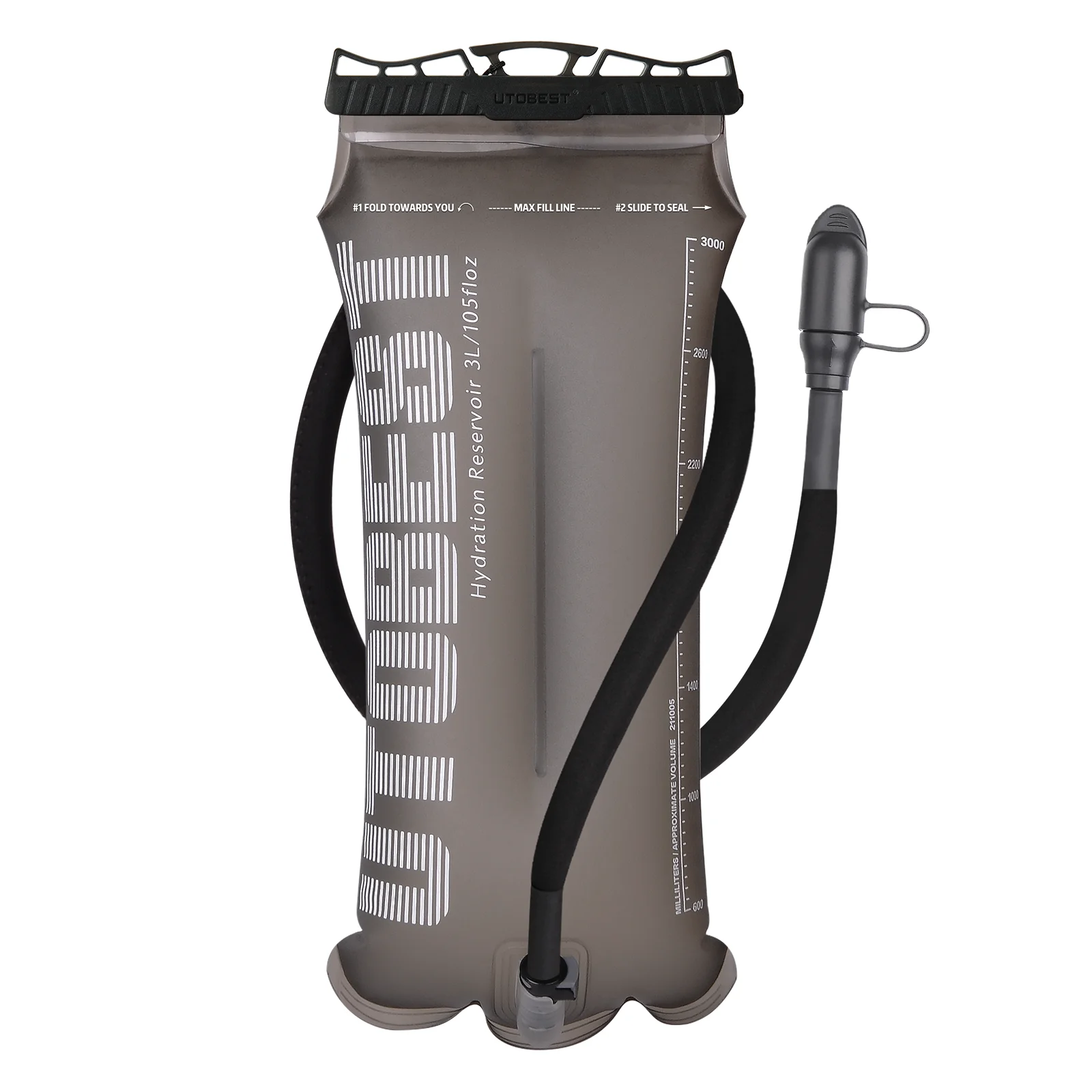 UTOBEST 1,5 l/2 l/3 l Wasserblase Trinkrucksack Reservoir TPU Wasseraufbewahrungstasche für Camping, Radfahren, Laufen, Wandern