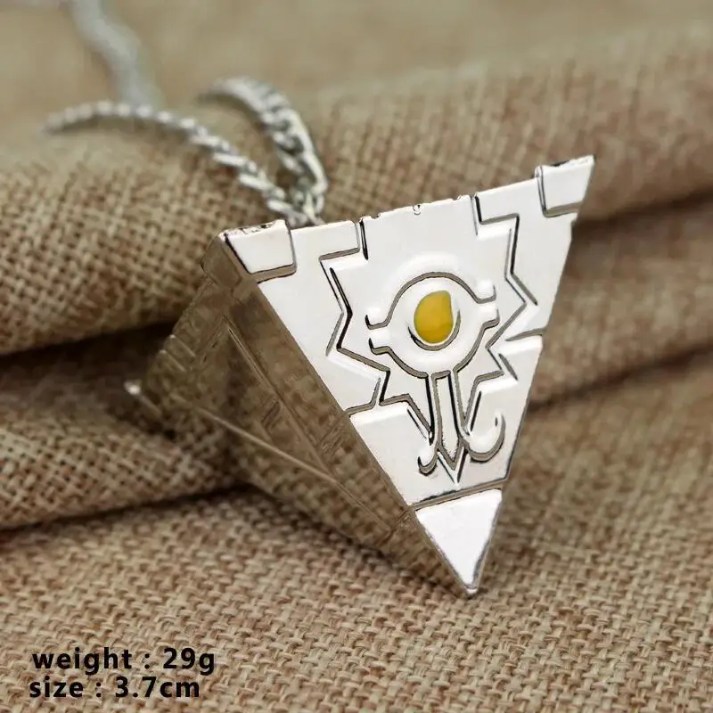 ¡Juego Yu-Gi-Oh! Collares Yugioh 3D Millennium rompecabezas ojo colgante Ojo de Horus Kolye Collares hombres mujeres Cosplay joyería regalo