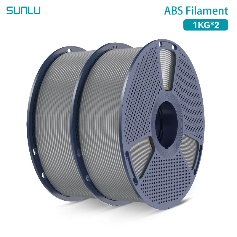SUNLU ABS Filament 1KG/2KG/3KG/5KG/10KG 3D-Filament 1KG/Rolle 1,75mm Schwarz Weiß Grau für 3D-Druck aus Deutschland