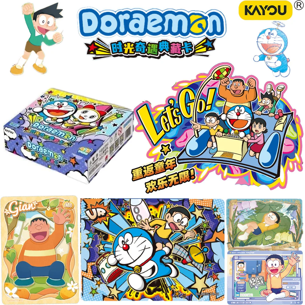Nueva Llegada 2026: Paquete de Cartas Coleccionables Oficialmente Licenciado de KAYOU Doraemon Time Adventure Dream Pack Vol.1, Mercancía de Anime, Regalo para Fiestas
