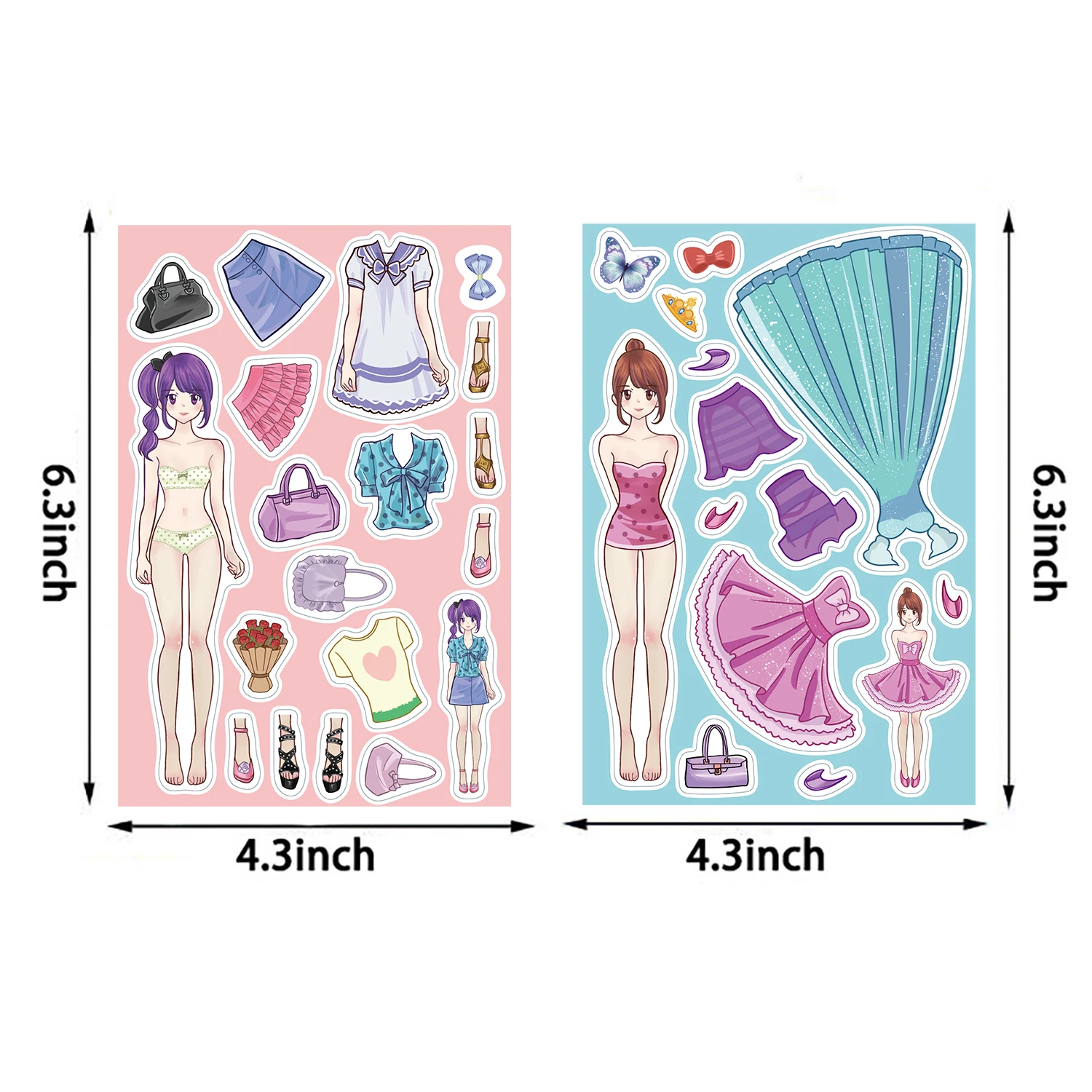 8PCS Princess Costume Collage - Laptop Accessories Cool review and price