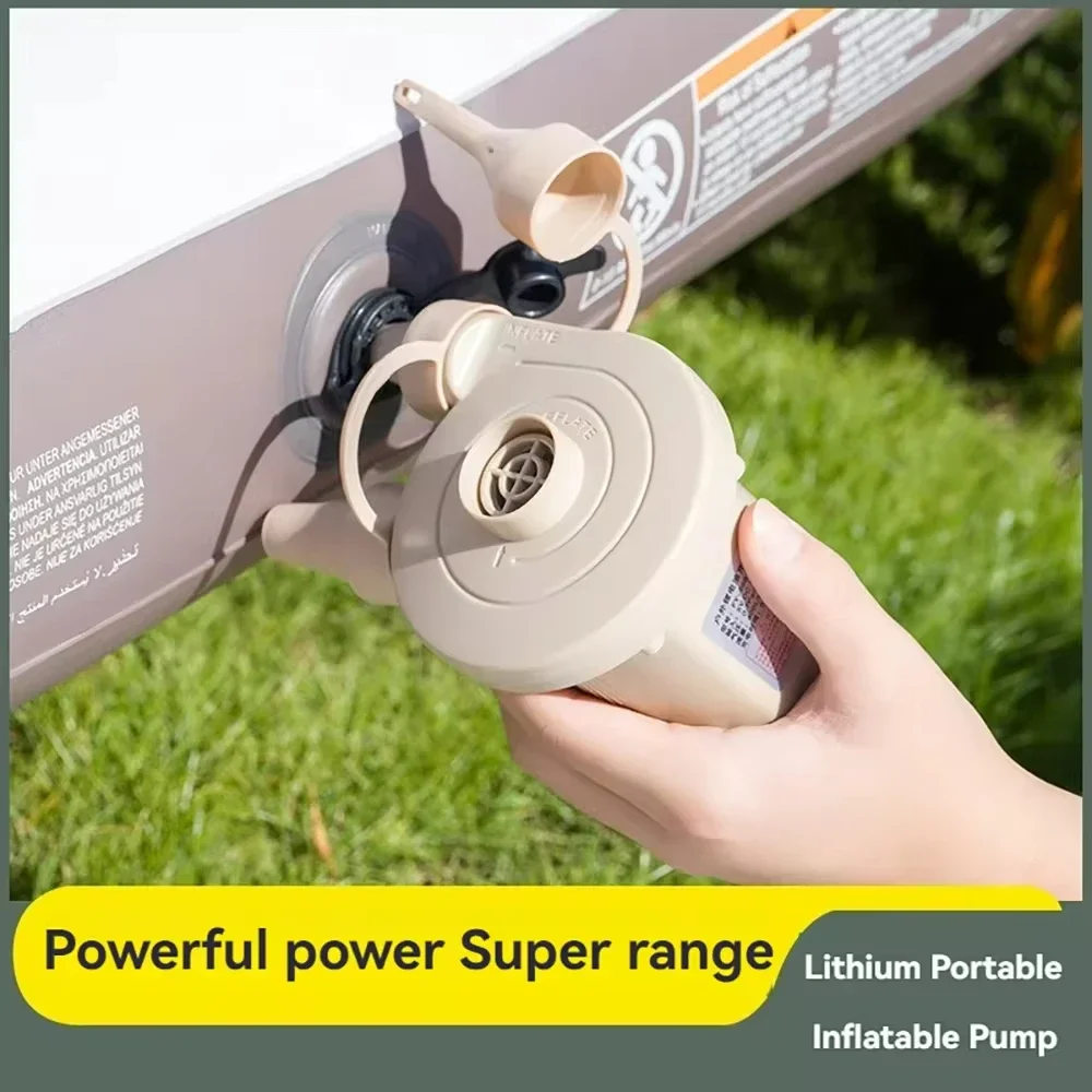 18650 Power Electric Pump Outdoor Camping Portable Lithium Battery Small Air Pump Wireless Inflator Pump 4000mAh  Household Car