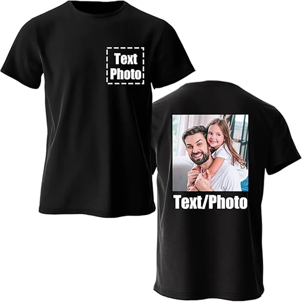 

220g Pure Cotton Top Men's and Women's Team Clothing Short Sleeve Customization Summer Solid Color T-Shirt Personalized Printing