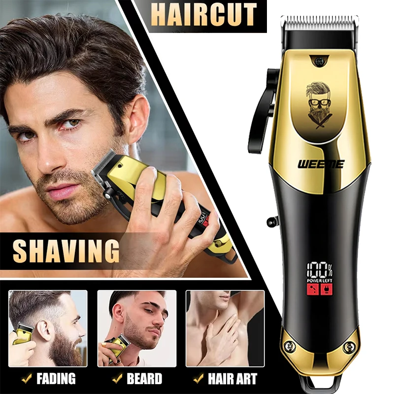 

Мужской набор для ухода за волосами, перезаряжаемый через USB, портативная машинка для стрижки волос для путешествий и домашнего использования, обеспечивает комфортный точный помощник для бритья