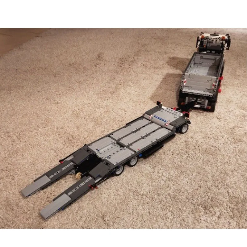 

MOC-137356Dump Cargo Flatbed Trailer Truck Building Blocks Model780PartsMOC Creative Boys Kids Birthday BuildingBlocks Toy Gifts