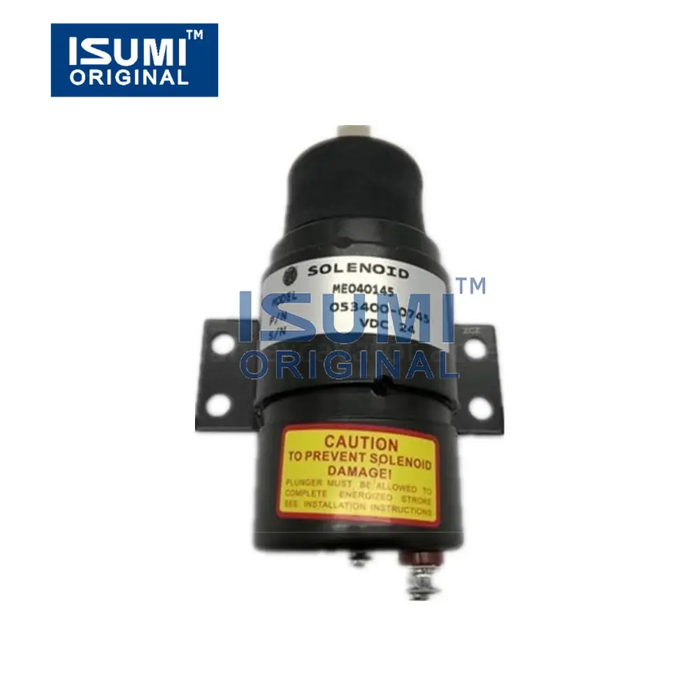 For 053400-0745 ME040145 Ka-to HD250 450 800 900 Engine Flameout Solenoid Valve Flameout Switch Excavator Accessories