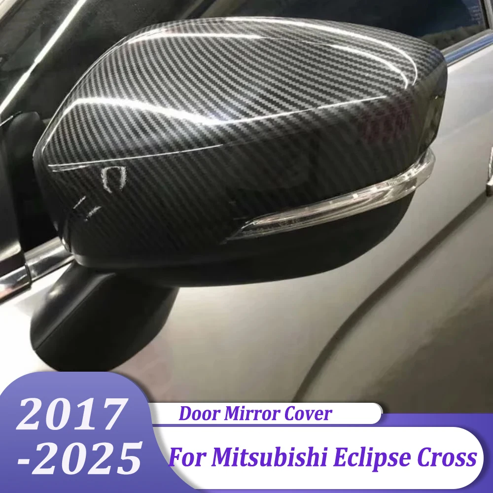 

Side Door Rearview Mirror Cover Trims Sticker Car Styling Exterior Accessories For Mitsubishi Eclipse Cross 2017-2025