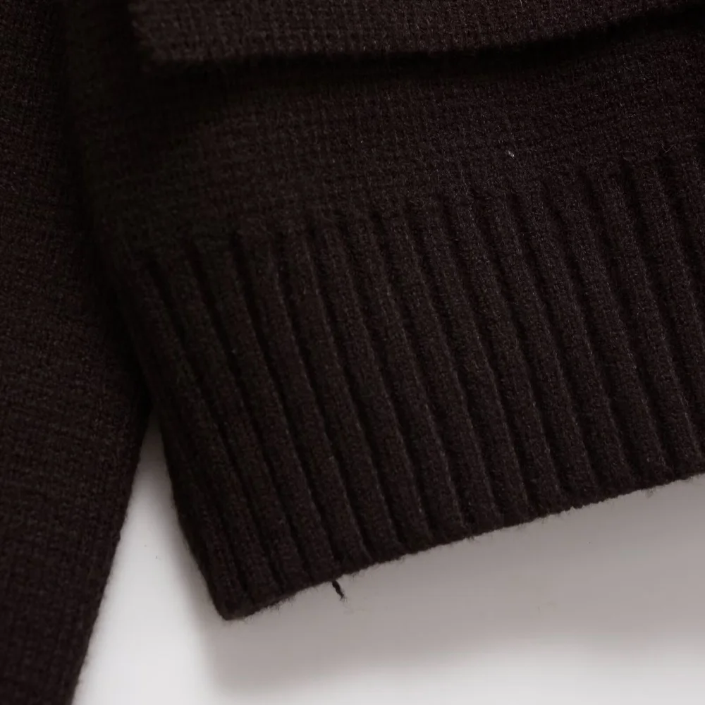 2025 Musim Gugur Fashion Wanita Baru Gaya Milan Cerdas Prancis Mantel Pendek Terbuka Rajut Berkancing Ganda