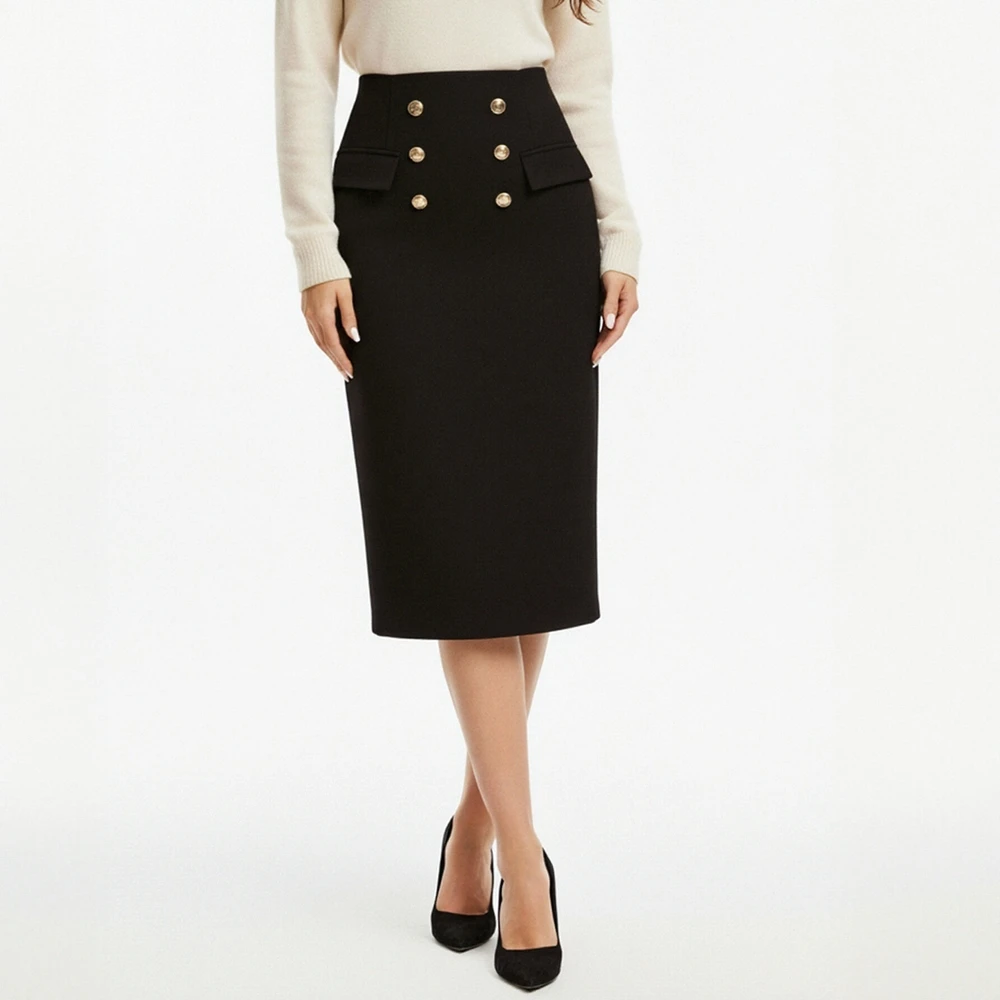 

Autumn Winter A-Line Midi Skirt Casual Regular Waistline Women's Fashion Clothing Board Type Fit Skirt Style No Decoration