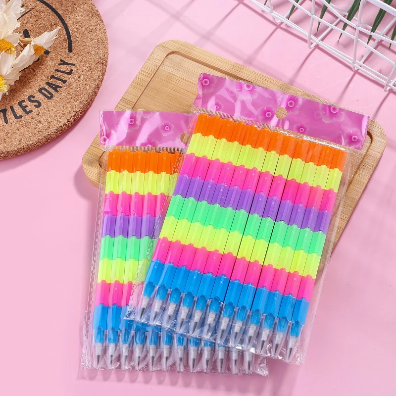 

Креативный многофункциональный конструктор-трансформер «Радуга» из 8 секций, меняющий форму, для школьников, оптовая продажа канцелярских товаров