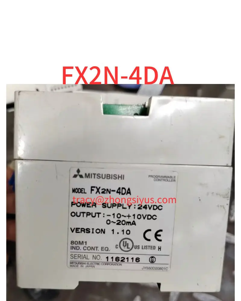 

Used PLC, FX2N-4DA