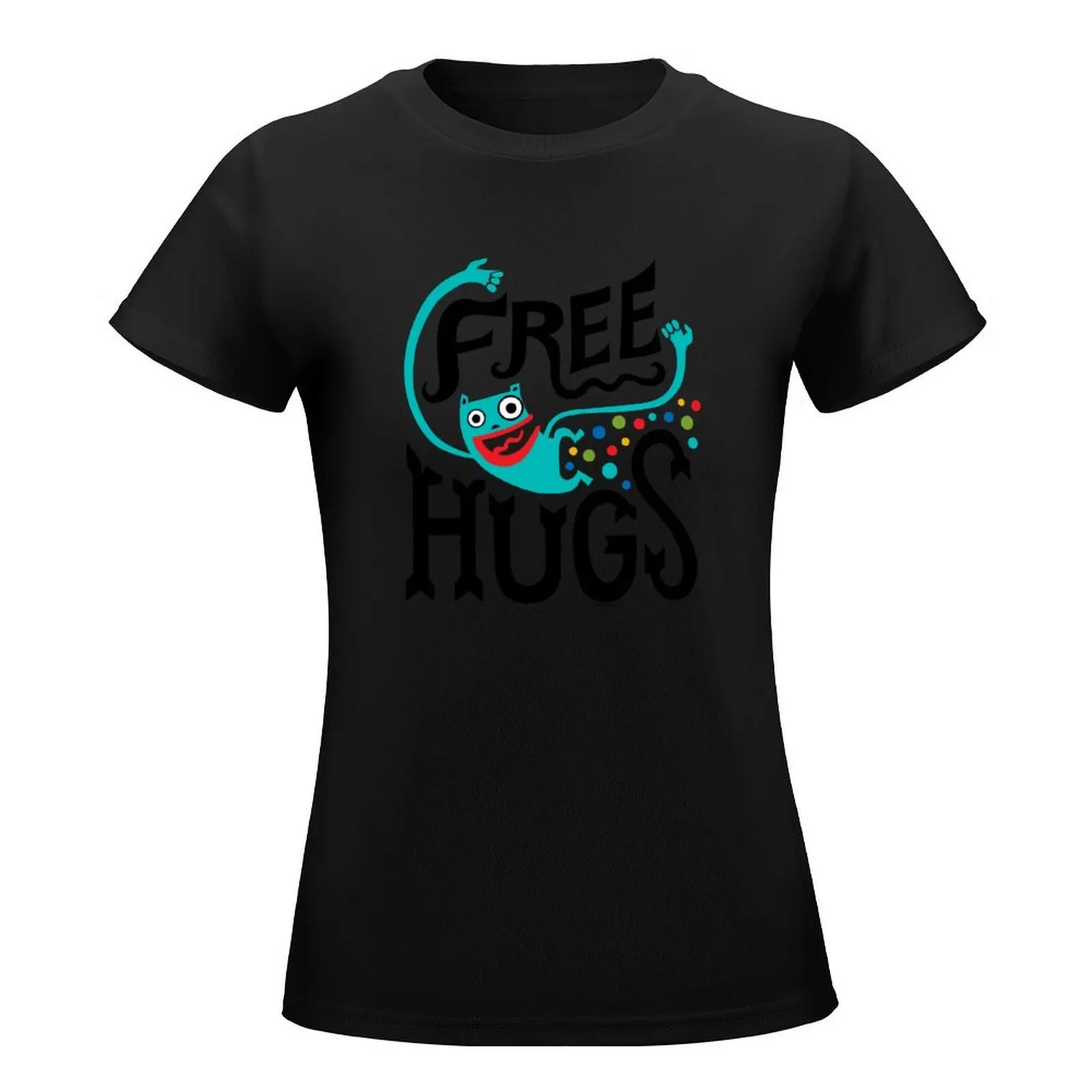 Free Hugs T-Shirt Aesthetic clothing oversized graphics funny Womens clothing