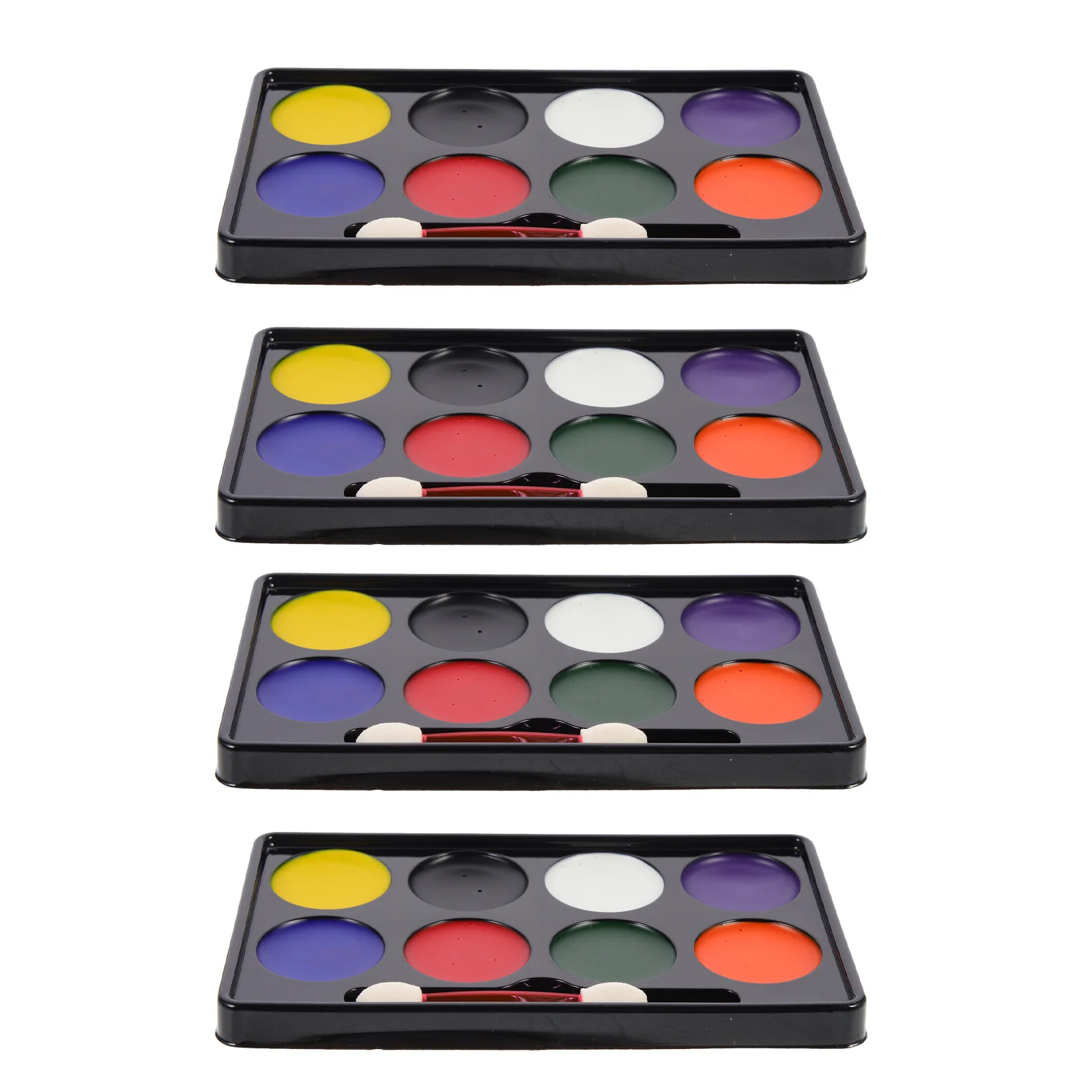 4 szt. Farby do ciała, farby akwarelowe do twarzy, przyjazne dla skóry, łatwe w aplikacji i usuwaniu, pigment do makijażu na imprezy dla kibiców, festiwale, Halloween.