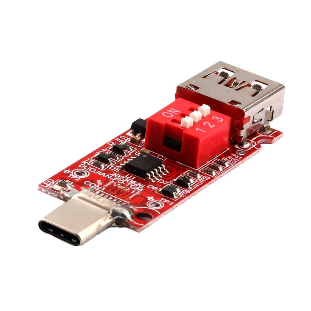 Type-C USB-C PD2.0 3.0 QC 2.0 3.0 to DC Decoy Fast Charge Trigger Polling Detector Module 20V/5A Five Speed SwitchingPower