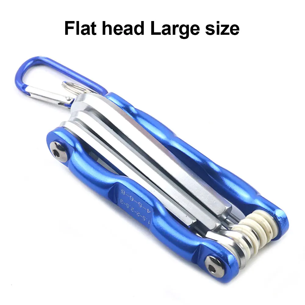 Folding Hex Wrench Metal Metric Allen Wrench Set Hexagonal Screwdriver Hex Key Wrenches Allen Keys Hand Tool Portable Set With