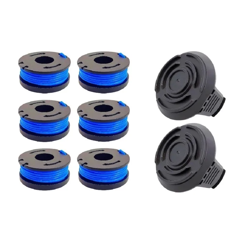 CUSTOMER FAVORITE1Set Trimmer 6 Spool And 2 Cap For Harbor Freight Bauer