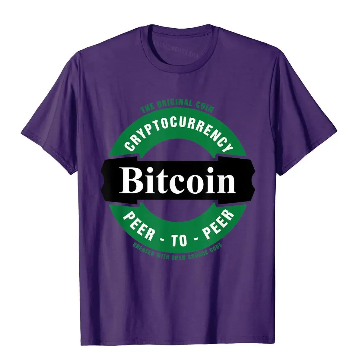 The Original Coin Cryptocurrency Bitcoin Beer Style T-Shirt Top T-Shirts Youthful Popular Men Tops Tees Casual Cotton