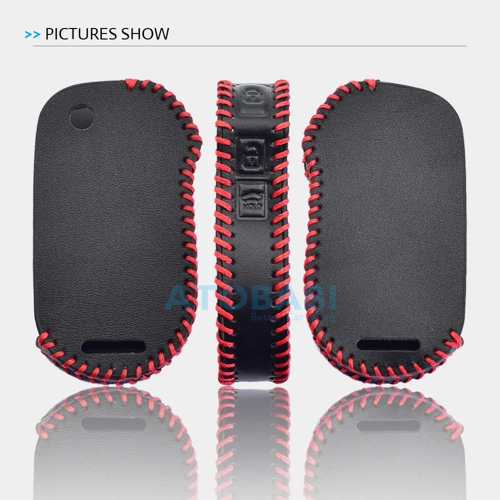 Leder-Autoschlüsselhülle für Kia Sportage Forte Cerato Soul Telluride K3 Niro 2020 Schlüsselanhänger Fernbedienungsschutz Etuis – Detail 2