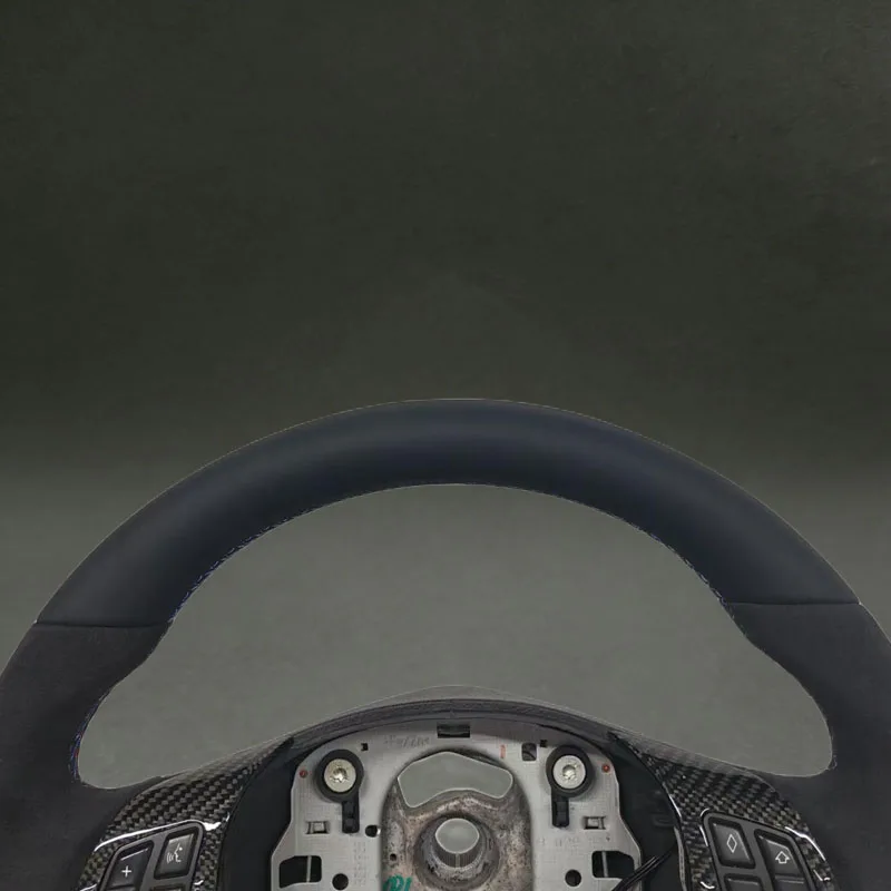 For E87 E90 E93 E91 330i 325i Steering Wheel with Smooth Leather Real Quality Flat Bottom for BMW E87 Factory Direct Sales