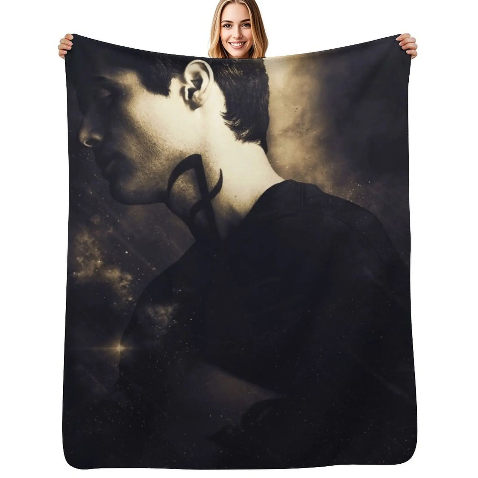 Alec Lightwood Gold Throw Blanket Warm Comfortable Blanket Gift for Parents Friends
