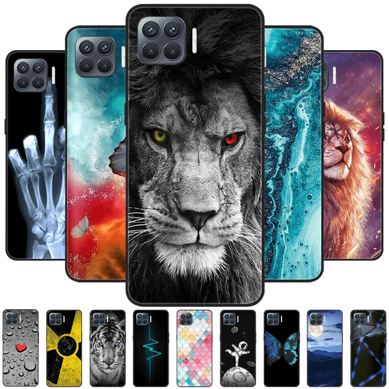 Para OPPO A93 4G funda F17 Pro a prueba de golpes funda de teléfono de silicona suave para Oppo Reno 4 Lite Reno4 F Fundas protectoras lindo Animal