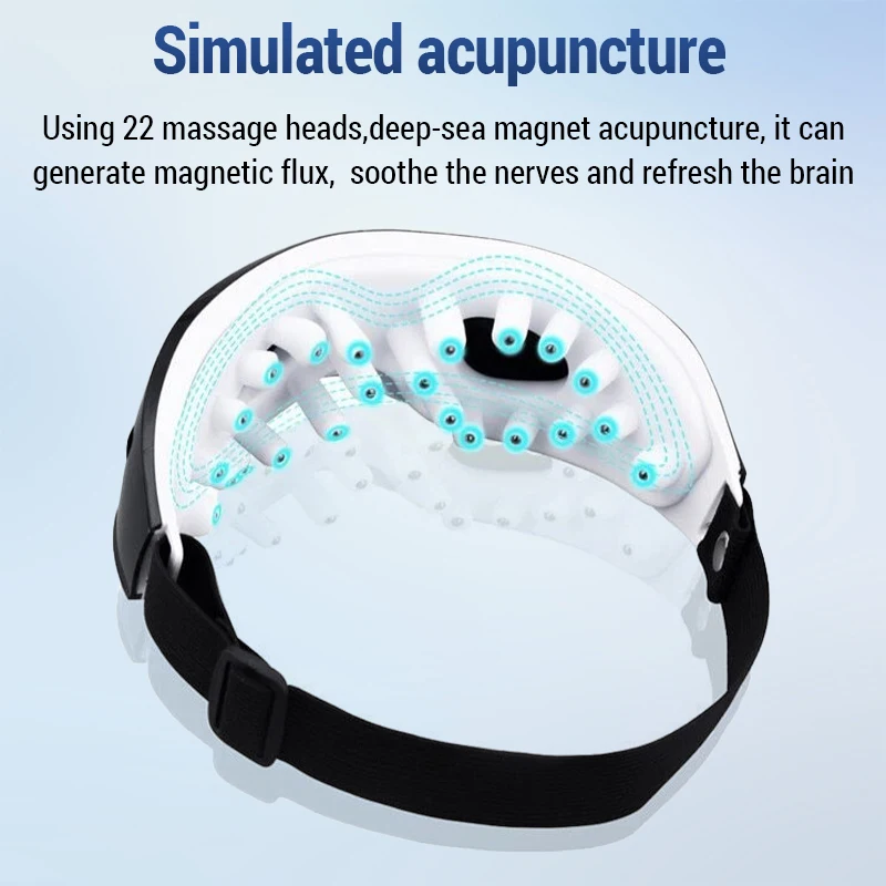 9-modi Oogmassageapparaat Vibrator Smart Eye Massage Instrument Verwijdering Verlicht donkere kringen Vermoeidheid Oogbolmassage Gezondheidszorg Cadeau