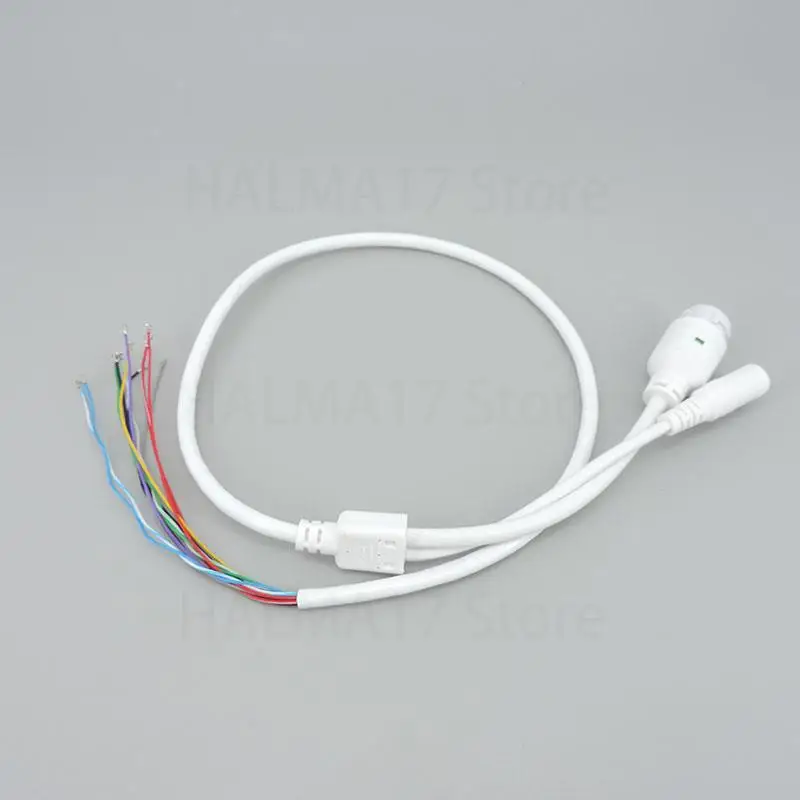 CCTV POE IP Câmera de Rede Módulo PCB, Cabo de Alimentação, DC Conector Fêmea, Terminais de Vídeo, à prova d'água com 11 Núcleo, RJ45, 4 5 + 7 8 + J