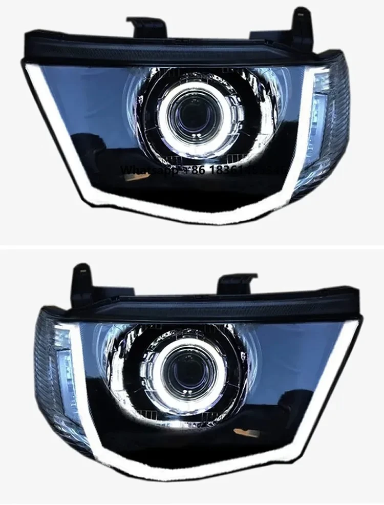 Car Front Headlamp LED Headlight for Triton L200 Hi/Lo Beam DRL Daytime Running Light Turn signal