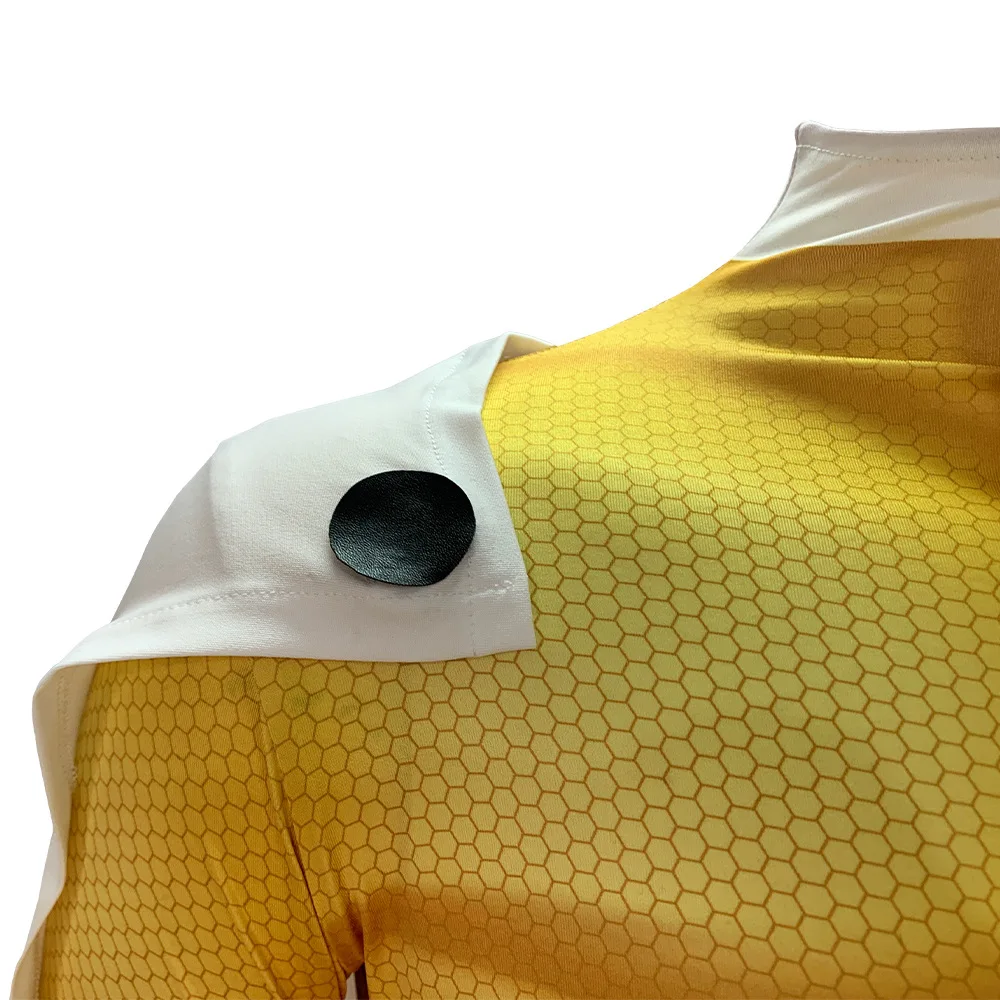 بدلة تنكرية لشخصية وان بانش مان من الأنمي، زي قتالي ضيق، زي شامل للهالوين، بدلة سوبر هيرو للمعلم، مصنوعة من ألياف ثلاثية الأس... #3