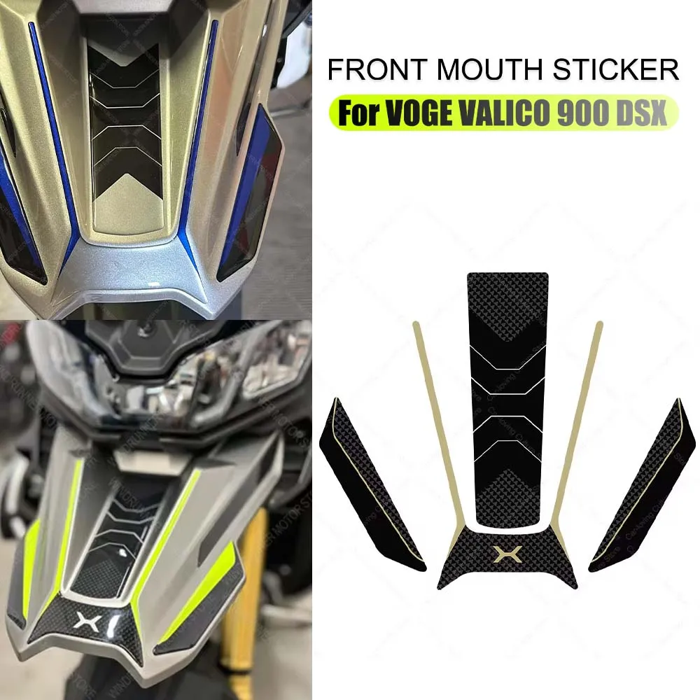 For Voge valico 900 dsx Motorcycle front mouth 3d stickers Motorcycle decorative stickers