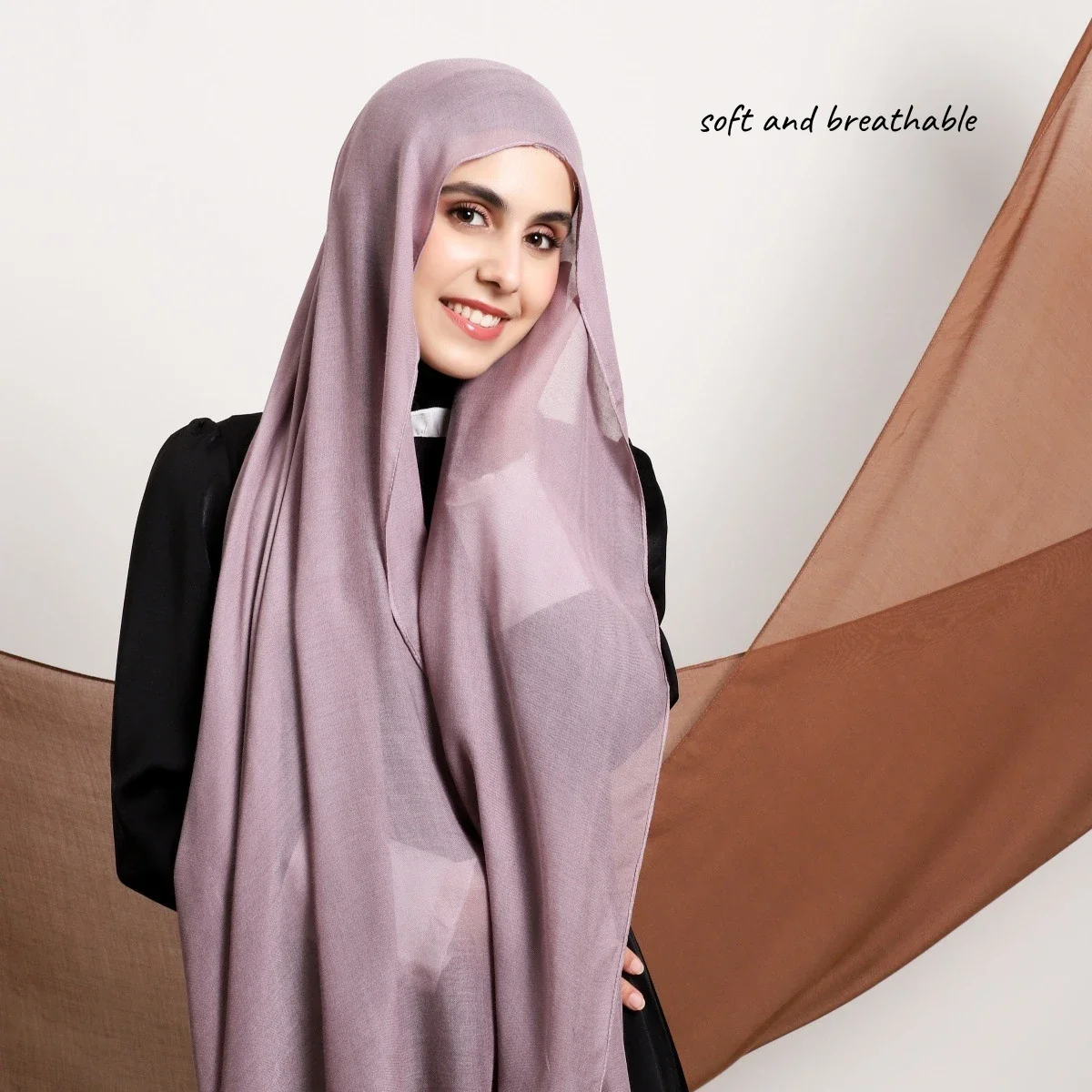 175*70CM Softest Modal Viscose Single Stich Thin Edge Scarf Hijab Solid Color Headscarf Premium Rayon Shawl For Muslim Woman