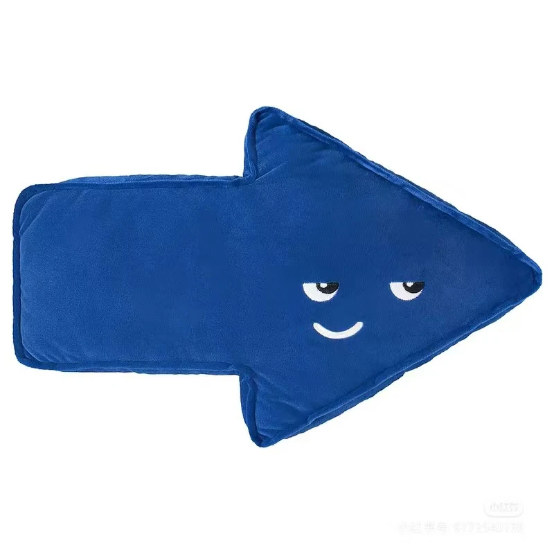 Kawaii Personified Expression Cloud and Arrow Logo Plush Filling Pillow Soft Colored Sofa Chair Pillow Home Room Decoration
