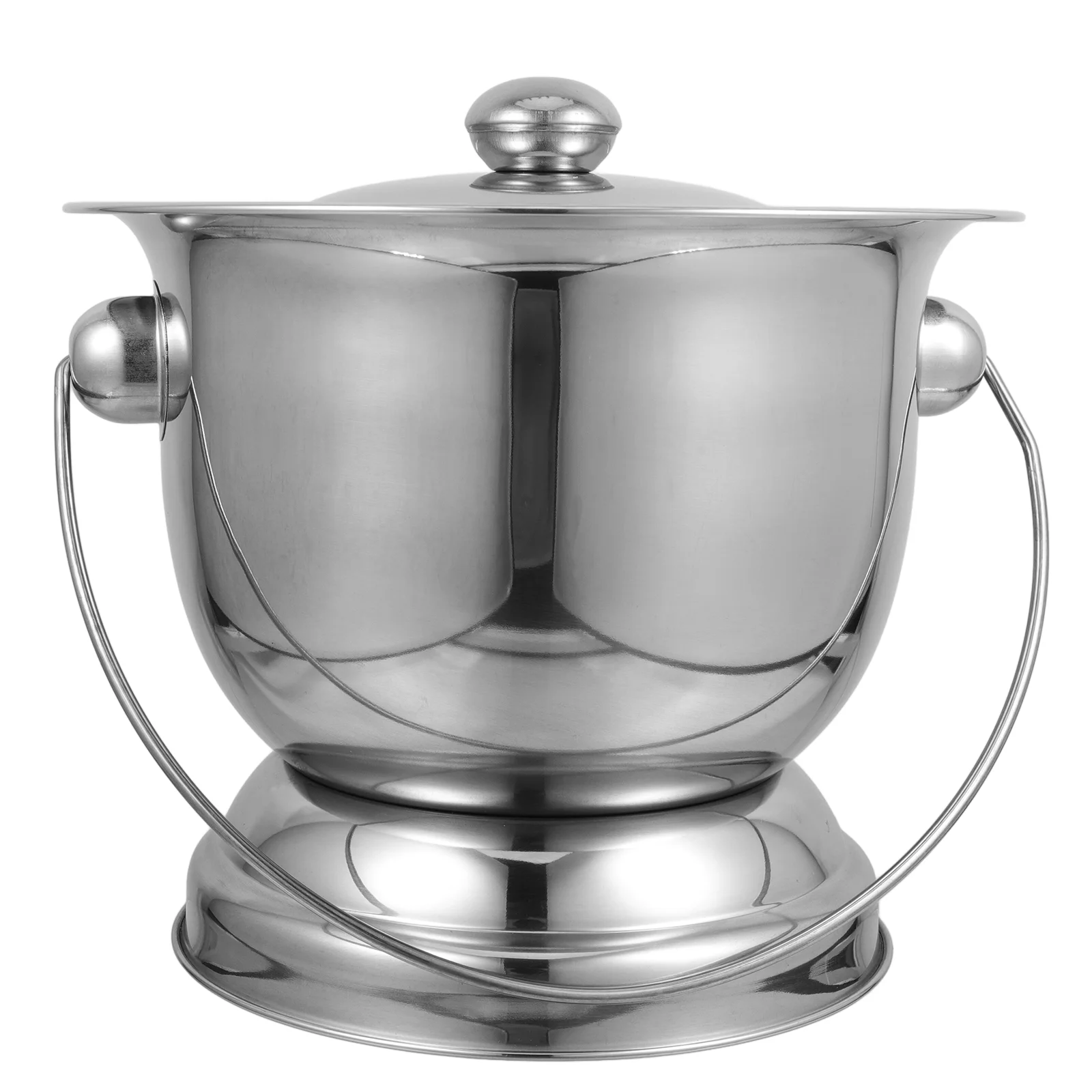 Paslanmaz Çelik İdrar Kovası Mühürlü Kapak Yetişkin Odası Pot Yaşlı Çocuklar için Komodin Kovası Ev Seyahat Pratik