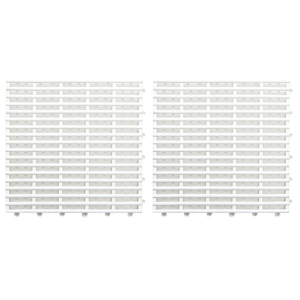 

2pcs Non-slip Bath Mat Waterproof Floor Mat for Bathroom Splicing Design Rubber Material Easy to Cut Suitable Balcony Bedroom