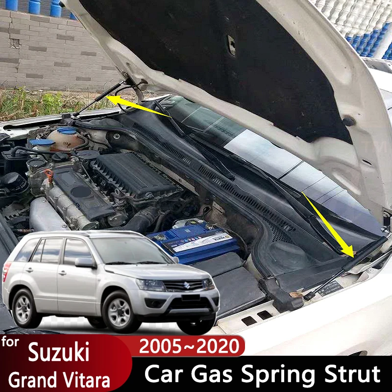 Car Engine Covers For Suzuki Grand Vitara 2007 Accessories 2005~2020 Front Hood Hydraulic Rod Shock Bar Supporting Strut Spring