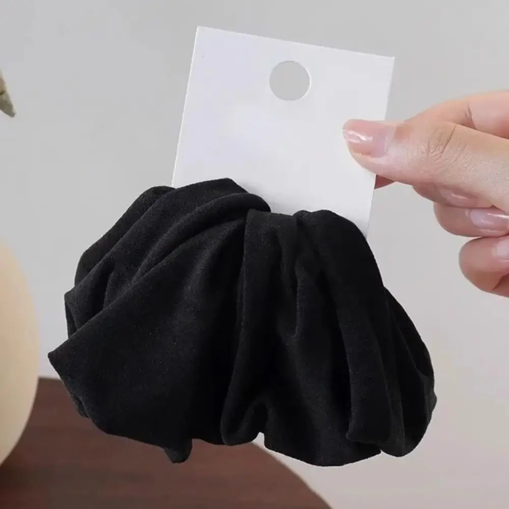 4 шт./компл., новинка 2024, однотонные женские резинки для волос, расширенные эластичные резинки для волос, эластичные аксессуары для волос, женские резинки