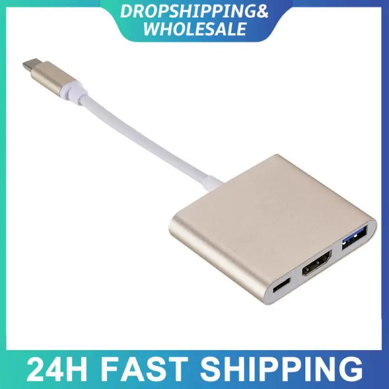 Adapter Cable Portable 10 Gbps HDMI-compatible Data Transfer Computer Accessories Usb3.1 Type-c To Multimedia Converter