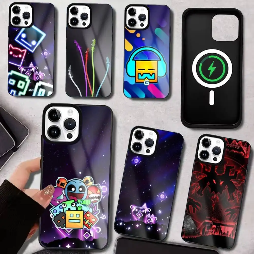 

G-Geometry Game D-Dash Phone Case For iPhone17,16,15,14,13,12,11 Plus,Pro Max For Magsafe Wireless Charging