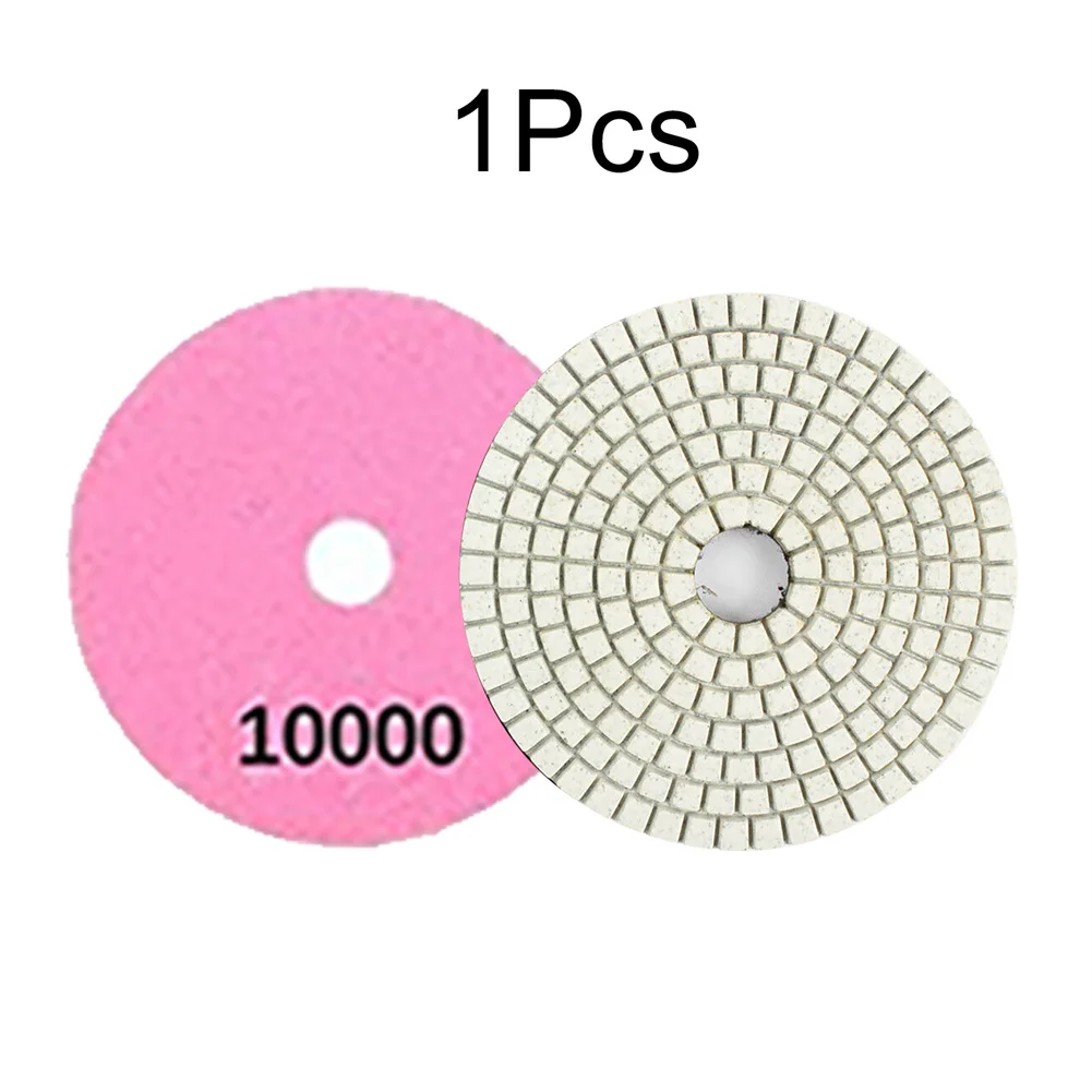 4In 30-10000grit 다이아몬드 연마 패드 습식/건식 화강암 석재 콘크리트 대리석 샌딩 그라인딩 디스크 100mm 후크 및 루프 백킹