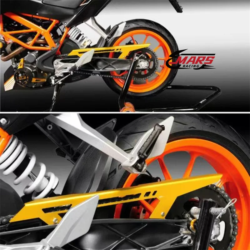 

Для KTM Duke 125 2011-2017 Duke 100 2012-2017 Duke 390 2013-2017 RC 125 200 390 2014-2017 мотоциклетная защитная крышка для цепи с ЧПУ