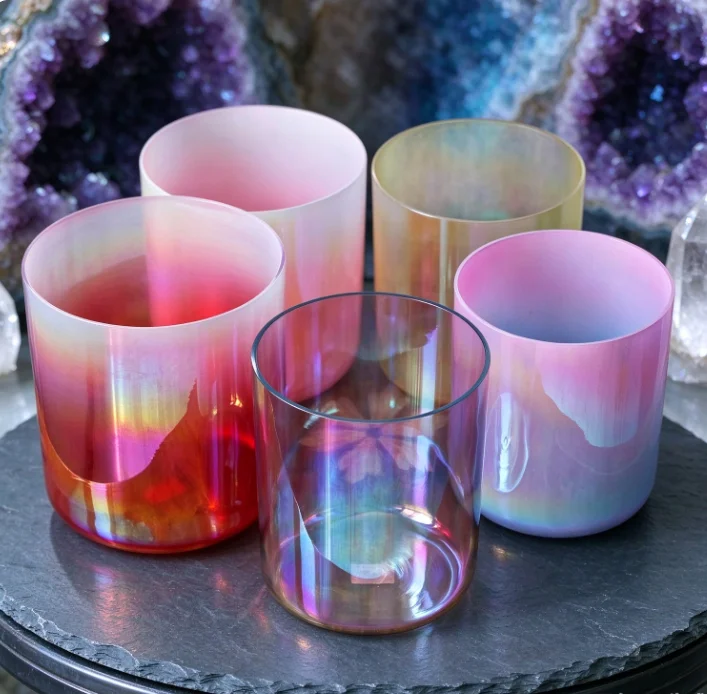 NEW 2026 Five Element Alchemy Crystal Singing Bowl Harmony Set with Storage Bag for Sound Healing Meditation