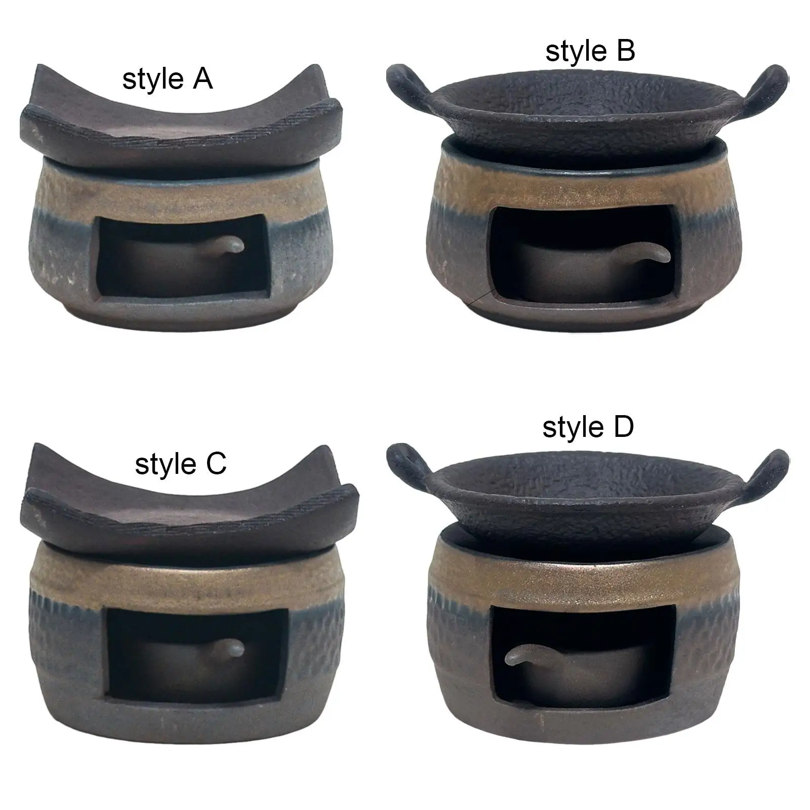 Ceramic Tea Burner Japanese Style Easy to Use Durability Sturdy Tea Light Candle Holder