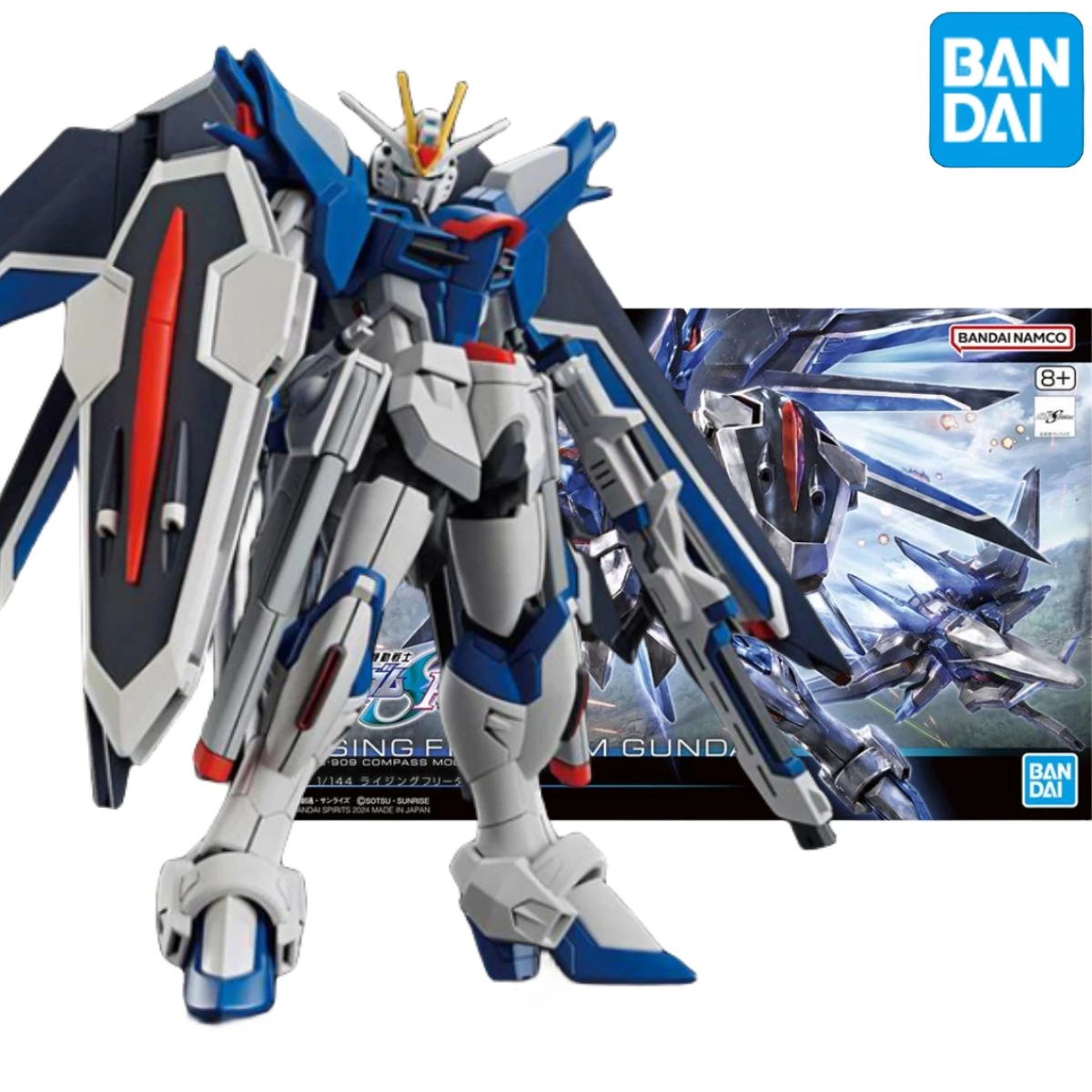 Bandai Figure Gundam Model Kit Anime Figures Hgce Rising Freedom Seed Freeeedom Mobile Suit Gunpla Action Figure Toys for Boys