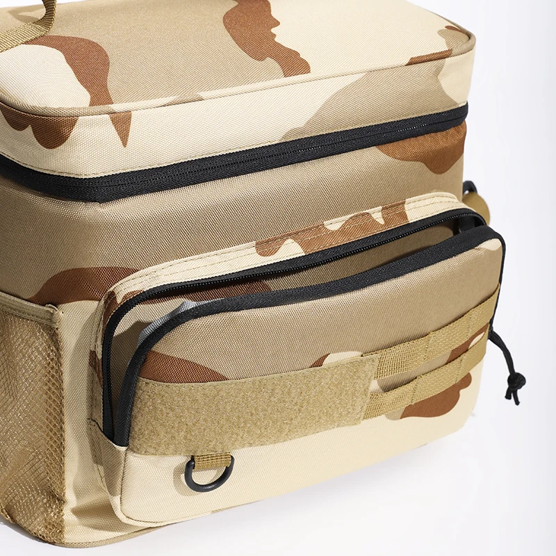 Taktische Thermo-Kühltasche mit hoher Kapazität, isolierte Lunchbox für den Außenbereich, auslaufsicher, isolierte, langlebige Lunchtasche für Männer, Mahlzeit ca – Detail 13