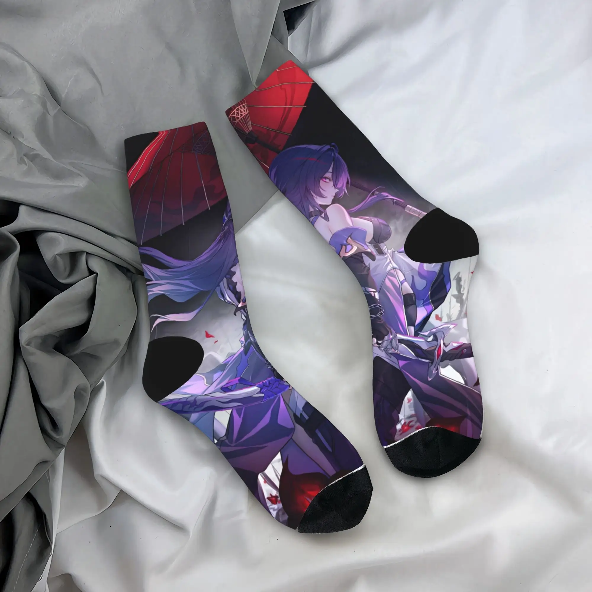 ถุงเท้าเกมสตาร์เรลส์ ฮงไก ถุงเท้าแบบกำหนดเอง กันลื่น สำหรับผู้หญิงและผู้ชาย ถุงเท้านุ่ม ระบายอากาศได้ดี เหมาะสำหรับฤดูใบไม้ร่วง สไตล์ฮาราจูกุ ถุงเท้าสำหรับเล่นกีฬากลางแจ้ง