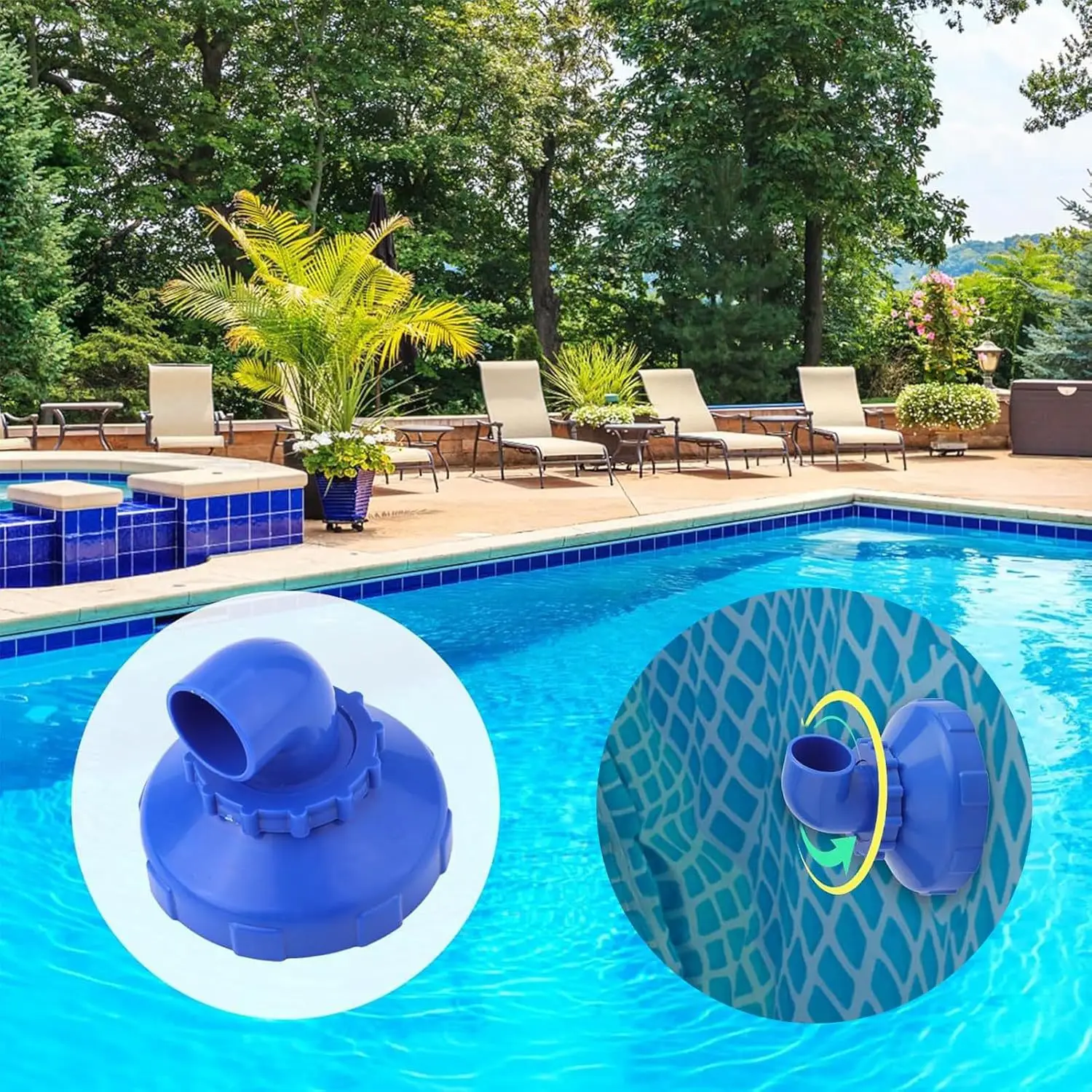 Boquilla de chorro de piscina giratoria de 360 grados, repuesto para boquillas de piscina de salida Intex Bestway, accesorios