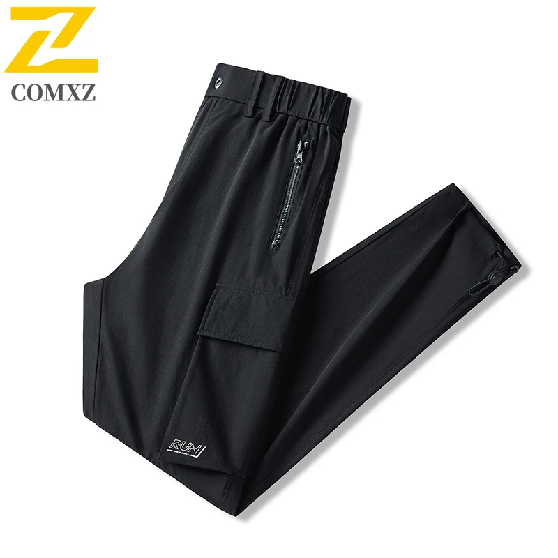 

EiAO Men's Summer Ice Silk Pants Quick-Dry Lightweight Straight Tapered Breathable Water-Resistant Windproof Casual Sports 2025