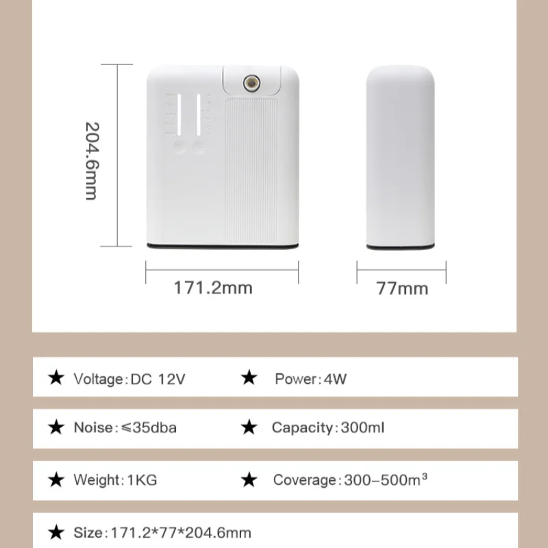 NAMSTE 벽걸이 아로마 테라피 오일 디퓨저 USB, 스마트 블루투스 향수, 가정용 상업용 호텔 공기 청정기, 500 m³, 신제품